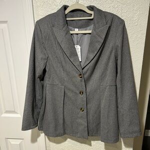 Gray women’s size large blazer with Tag.